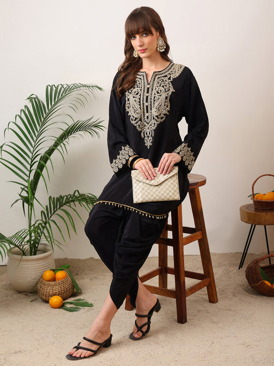 Party Wear Handwork Black Cord-Set for Women | Trending Cord- Set